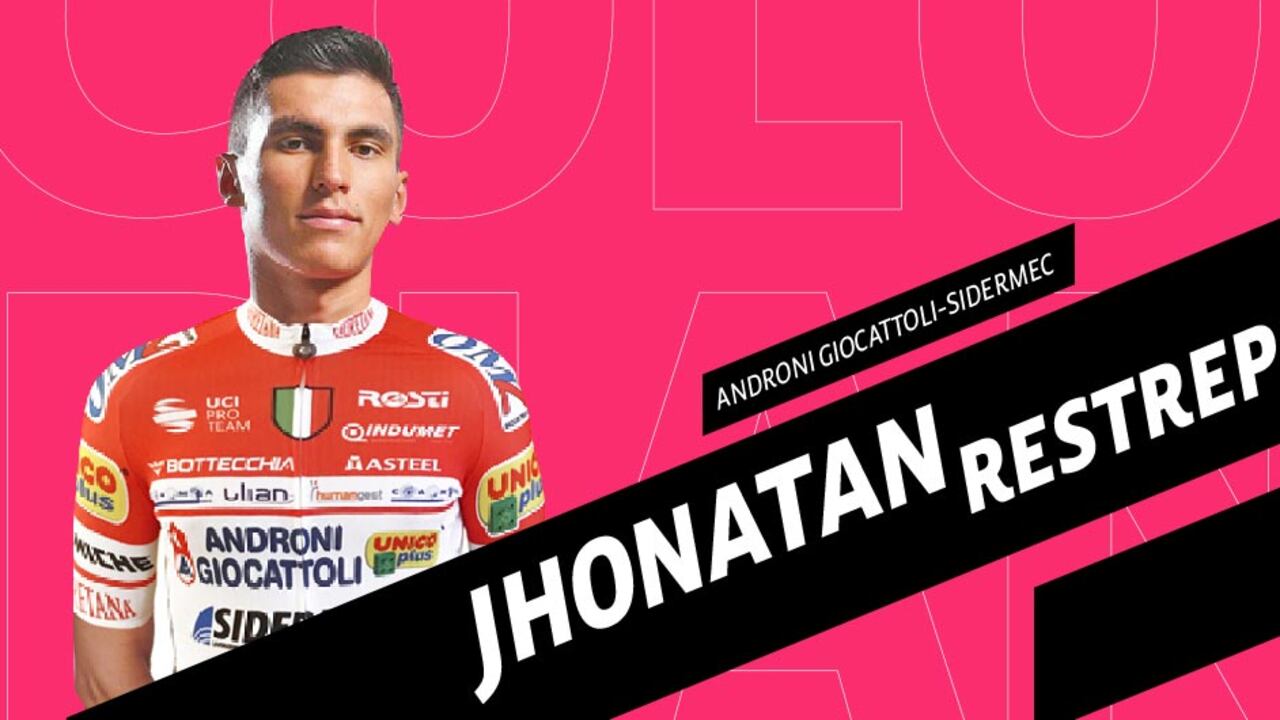 Jhonatan Restrepo, ciclista de Pácora (Caldas) que corre para el Androni.