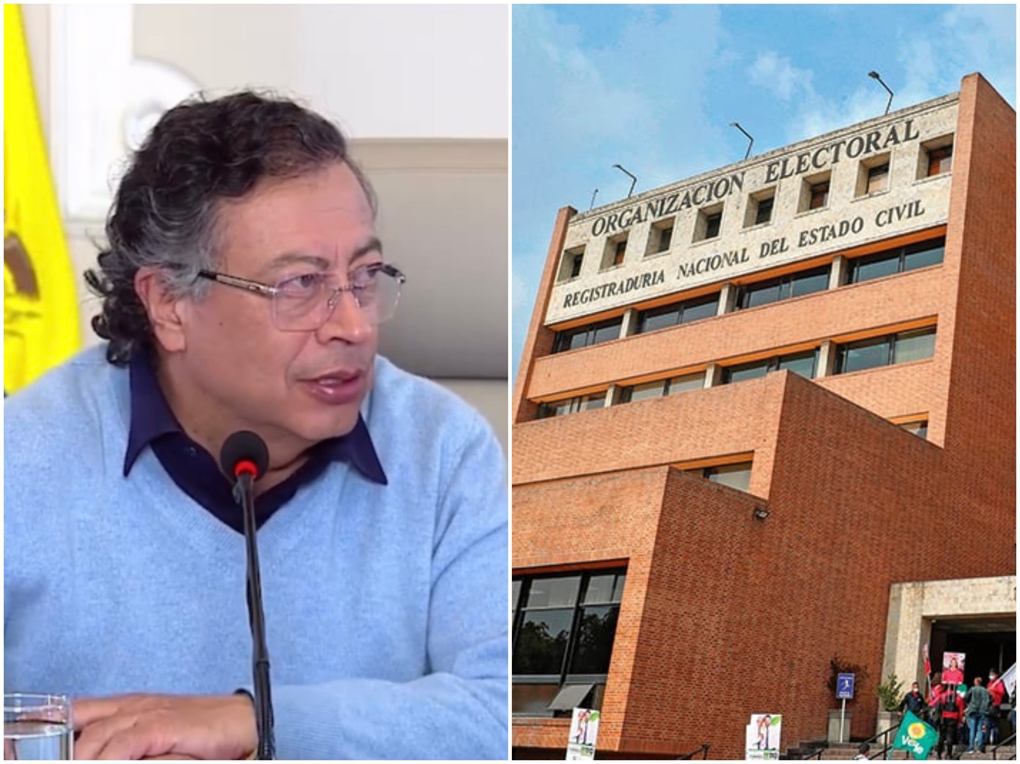 Gustavo Petro y la Registraduría