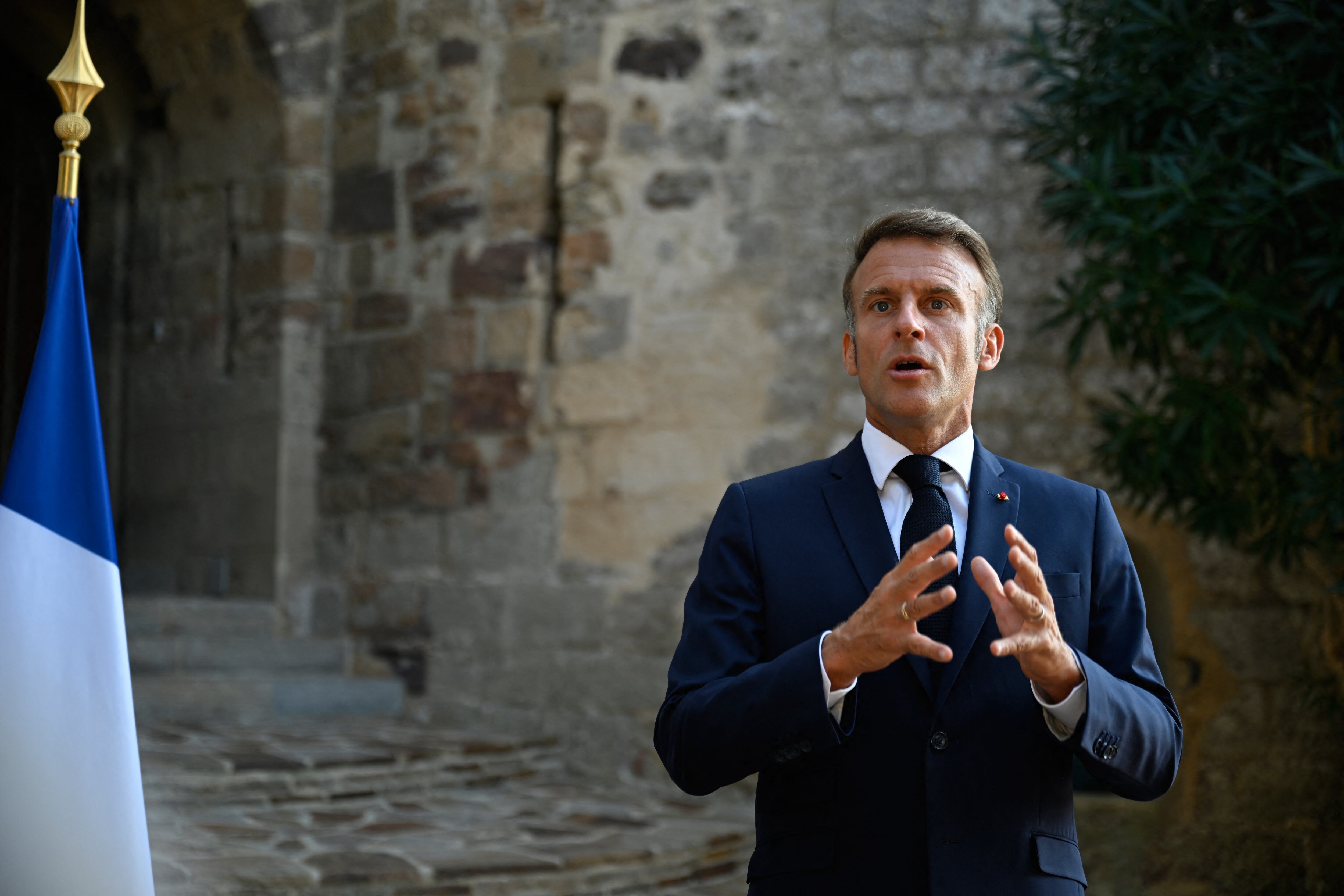 Los líderes europeos acompañarán al presidente ucraniano, Volodímir Zelenski, durante su visita a Washington el 18 de agosto de 2025 para buscar el fin de la invasión de Moscú. El presidente francés, Emmanuel Macron, fue el encargado de hablar con los medios.