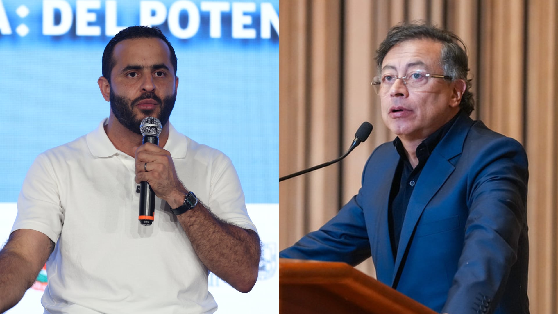 Erasmo Zuleta y Gustavo Petro.