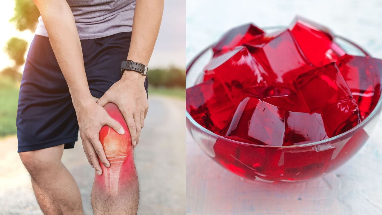 Así puede hacer el remedio casero de gelatina sin sabor para el dolor de rodillas.