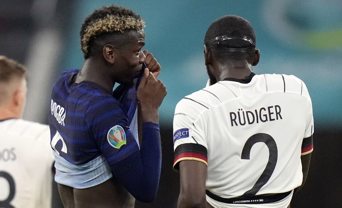 Paul Pogba y Antonio Rudiger