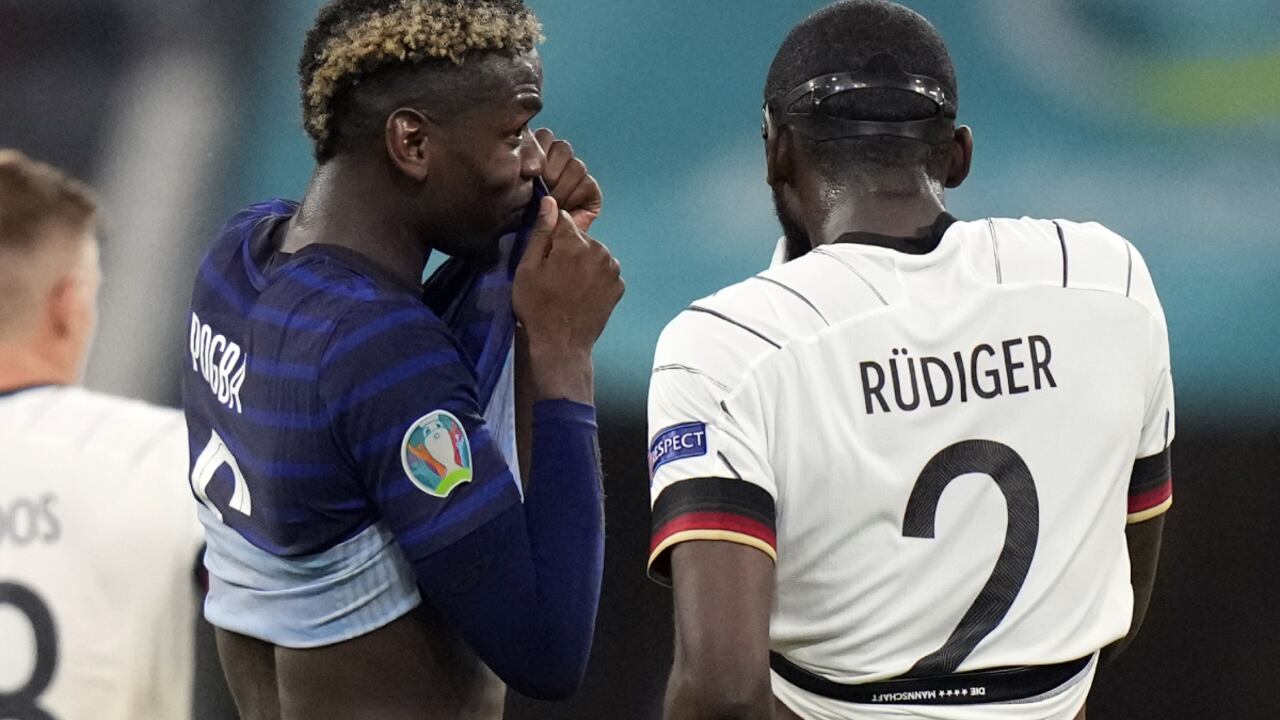 Paul Pogba y Antonio Rudiger