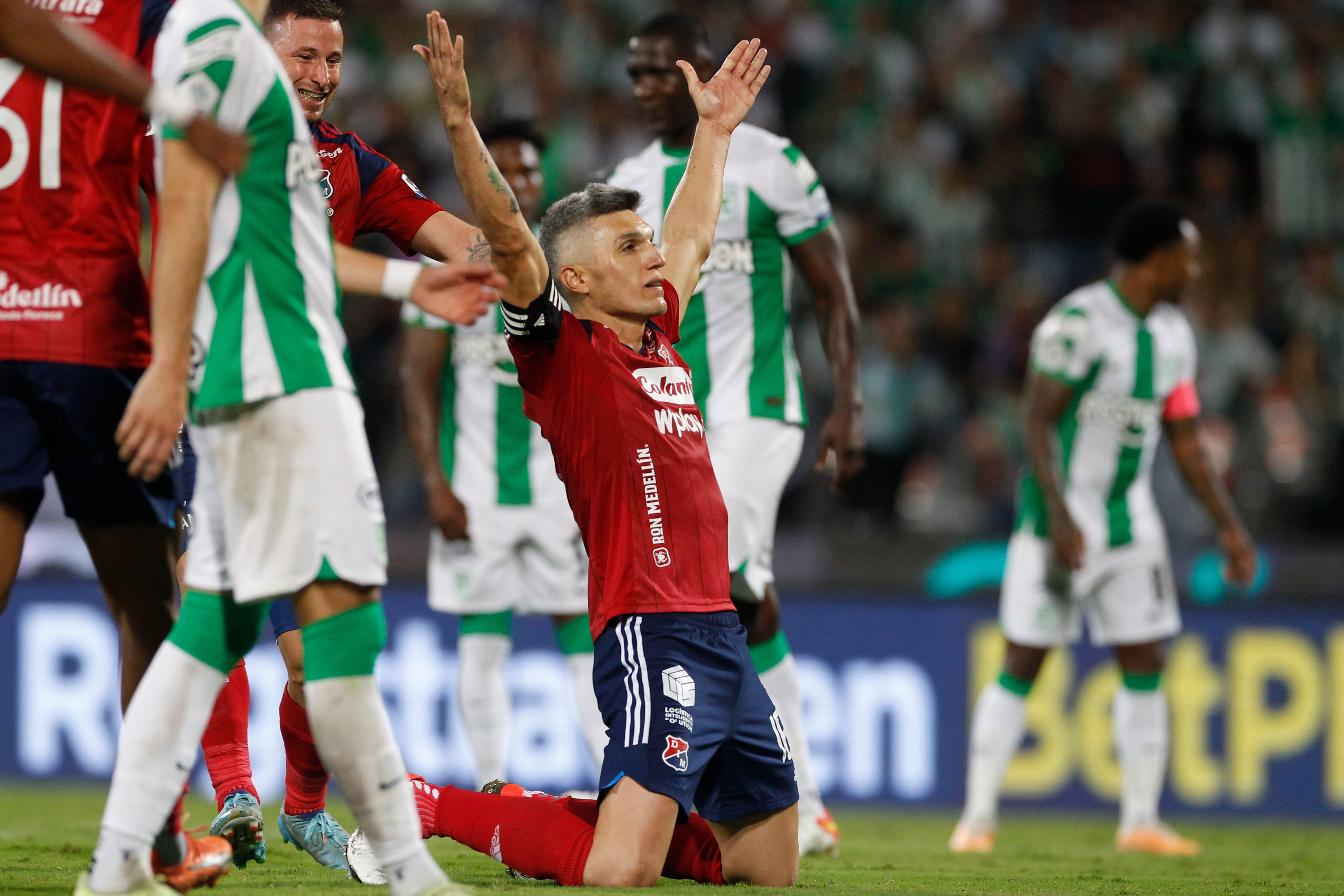 MEDELLÍN, octubre 14 de 2023. En el Atanasio Girardot, el Atlético Nacional recibe al Deportivo Independiente Medellín en un nuevo clásico antioqueño, por la fecha 17 de la Liga Betplay 2023-II. (Colprensa - Juan Augusto Cardona)