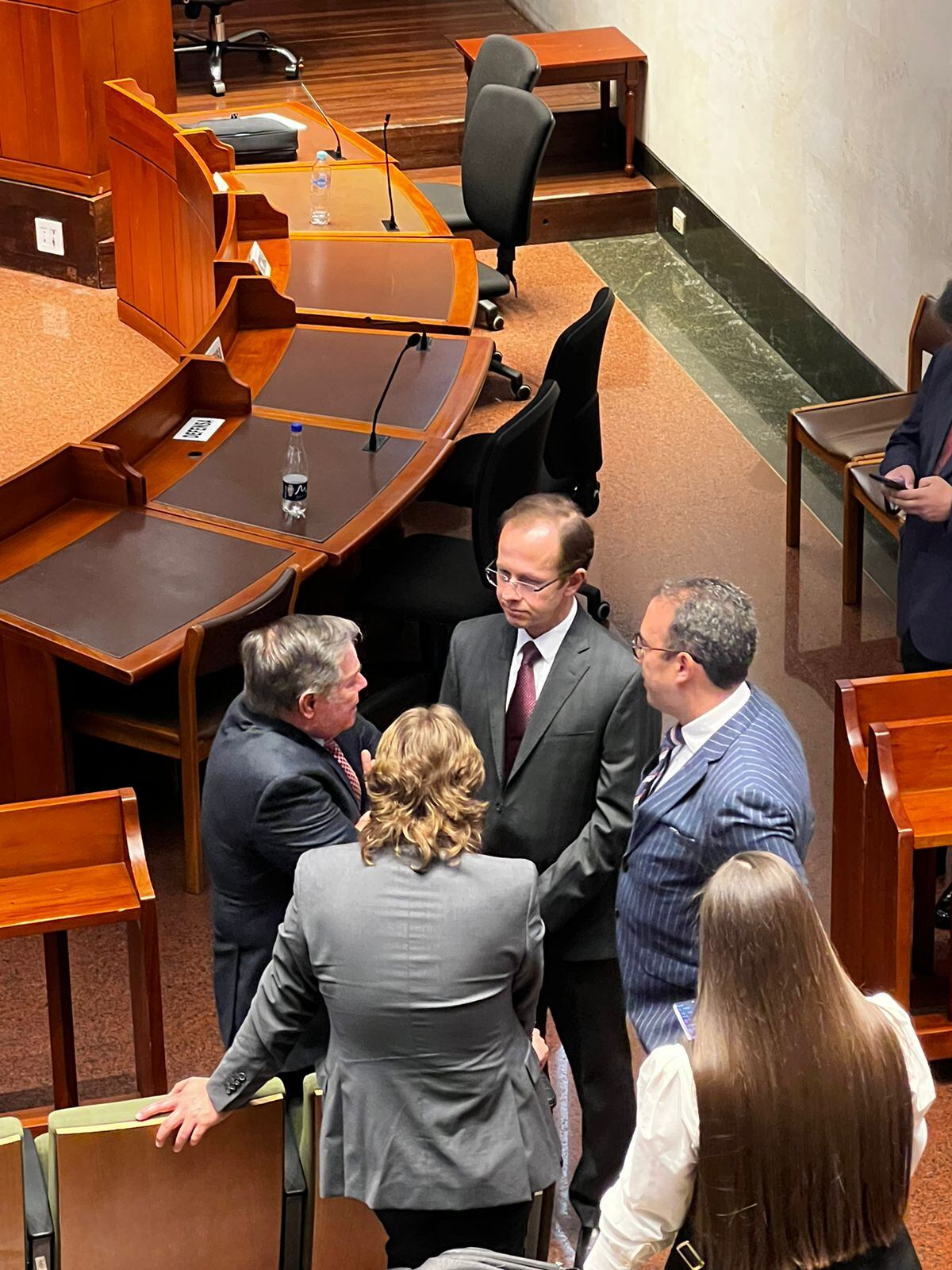 El exministro de Agricultura, Andrés Felipe Arias en la Corte Suprema de Justicia.