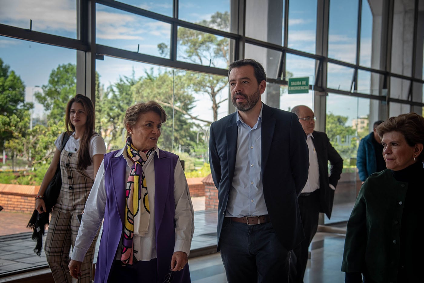 Rectora de la Universidad Nacional, Dolly Montoya y el alcalde electo, Carlos Fernando Galán