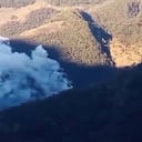Un fuerte incendio se expande en el páramo Las Hermosas.