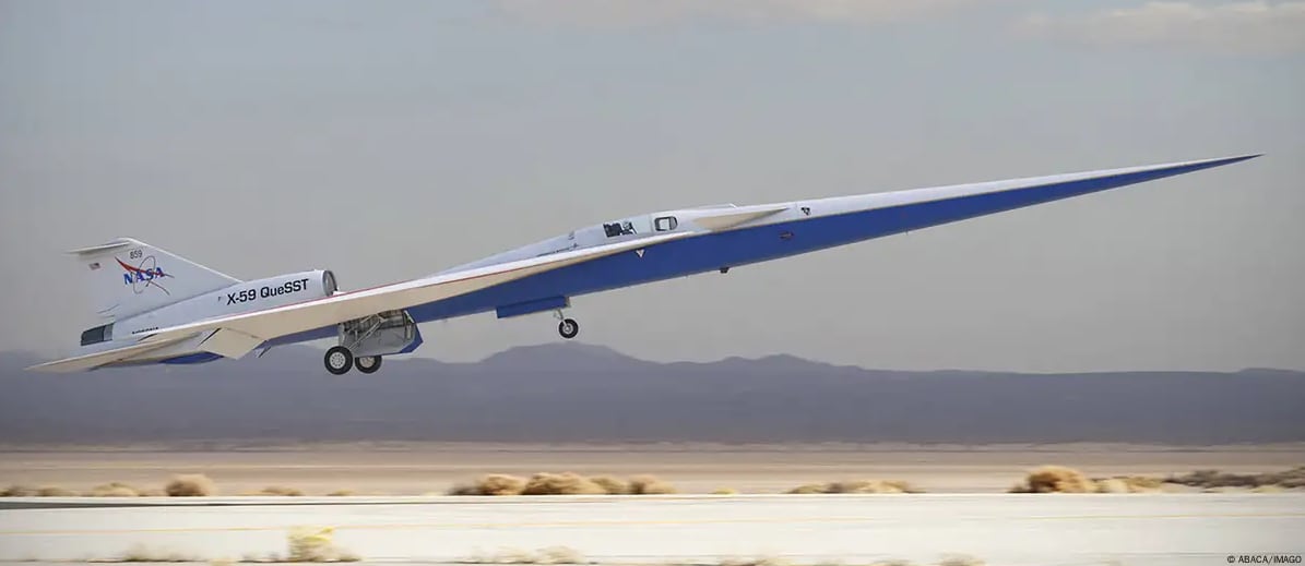Lockheed Martin y la NASA probaron el X-59, el avión que elimina el estampido sónico.
