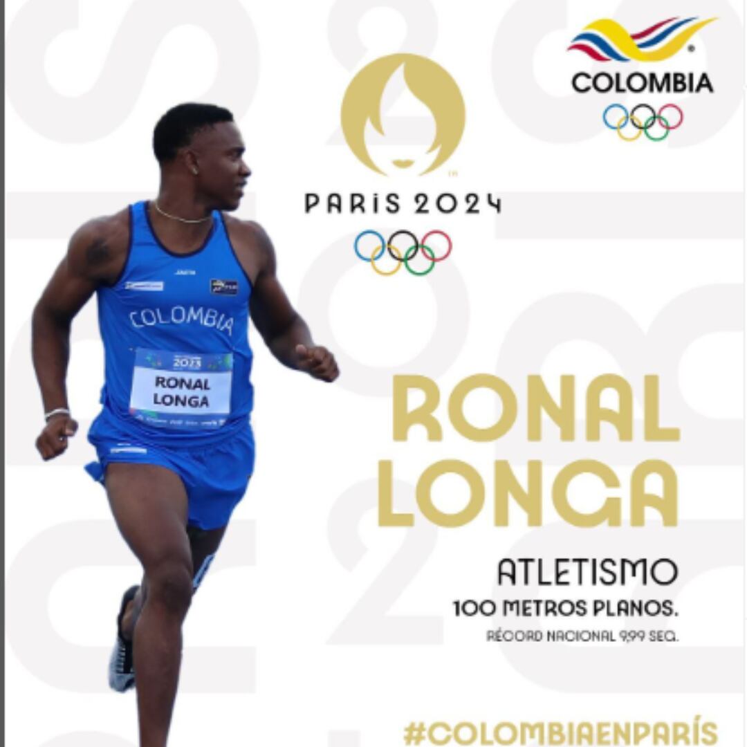 Ronal Longa impuso nuevo récord nacional en los 100 metros planos.