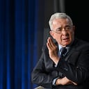 Álvaro Uribe Vélez, expresidente de Colombia, habla en la Cumbre Concordia Lexington 2022, en el Lexington Marriott City Center, el 8 de abril de 2022 en Lexington, Kentucky (Estados Unidos). Foto de Jon Cherry/Getty Images para Concordia.