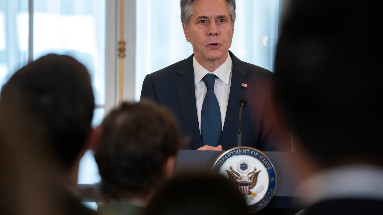 El secretario de Estado estadounidense Antony Blinken