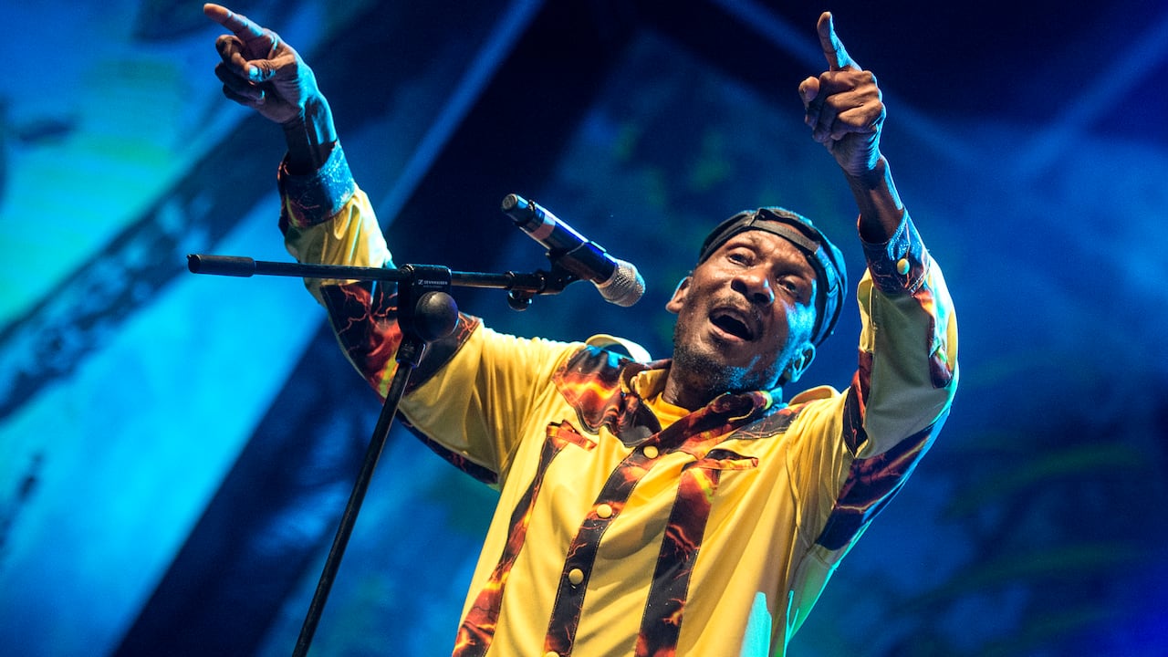 El cantante jamaiquino Jimmy Cliff en el Rototom Sunsplash festival de Benicassim, Castellon, en 2014.