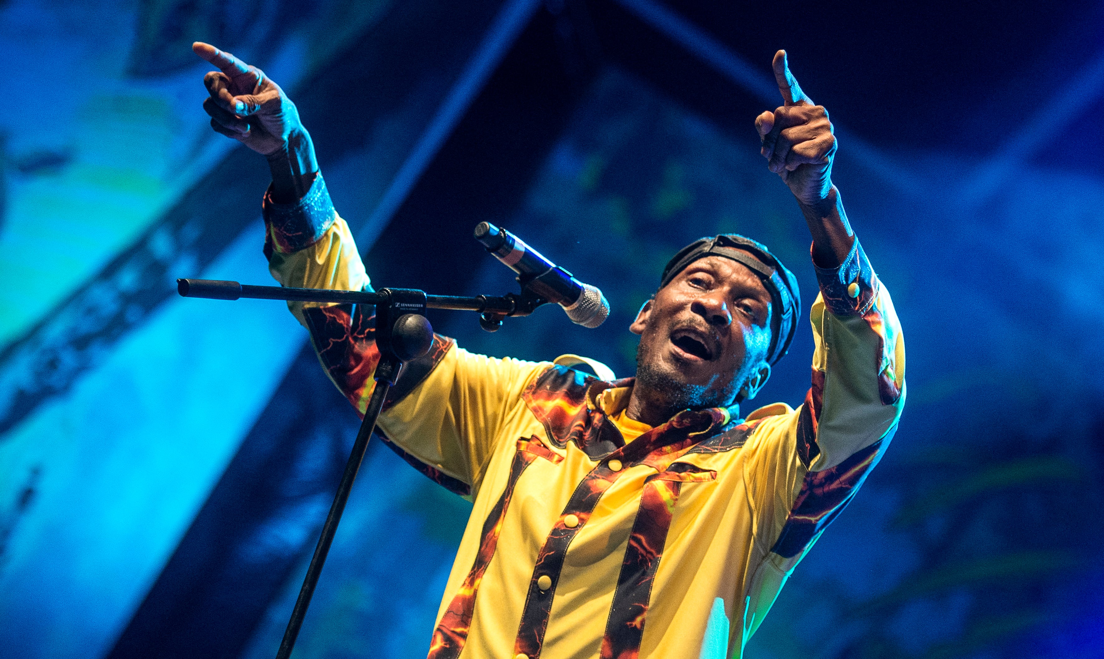 El cantante jamaiquino Jimmy Cliff en el Rototom Sunsplash festival de Benicassim, Castellon, en 2014.