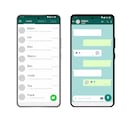 Ilustración que representa los chats de WhatsApp.