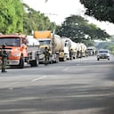 Así custodia el Ejército a los carro tanques que abastecen de gasolina a Cali