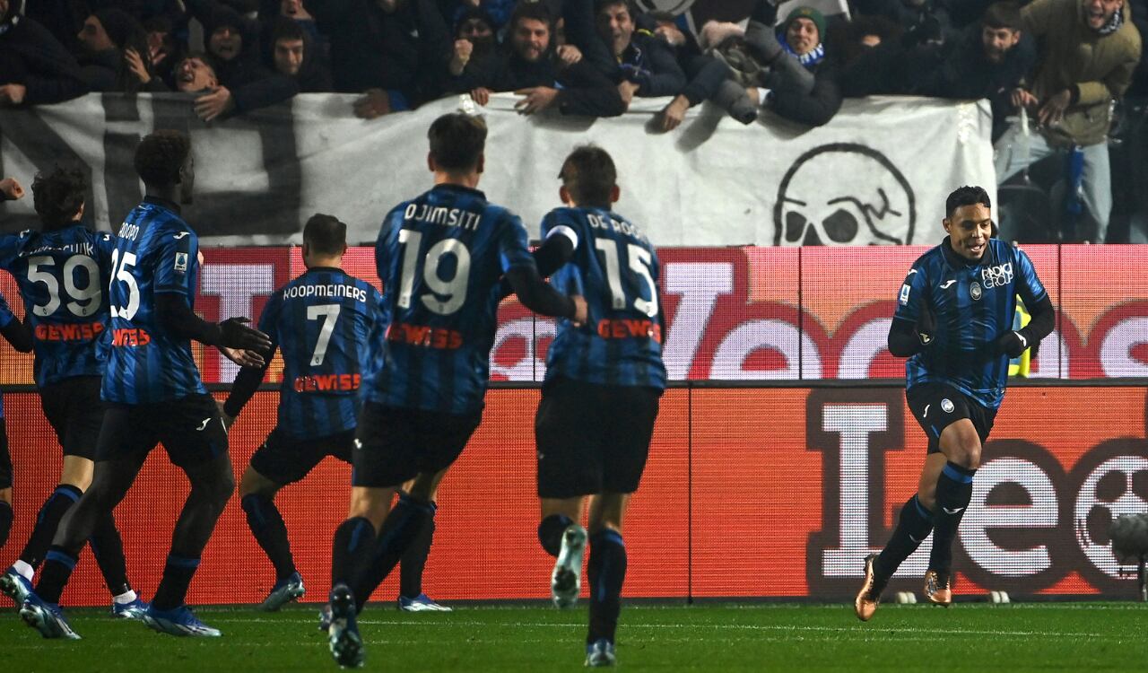 Luis Fernando Muriel anotó en el triunfo de Atalanta ante Milan