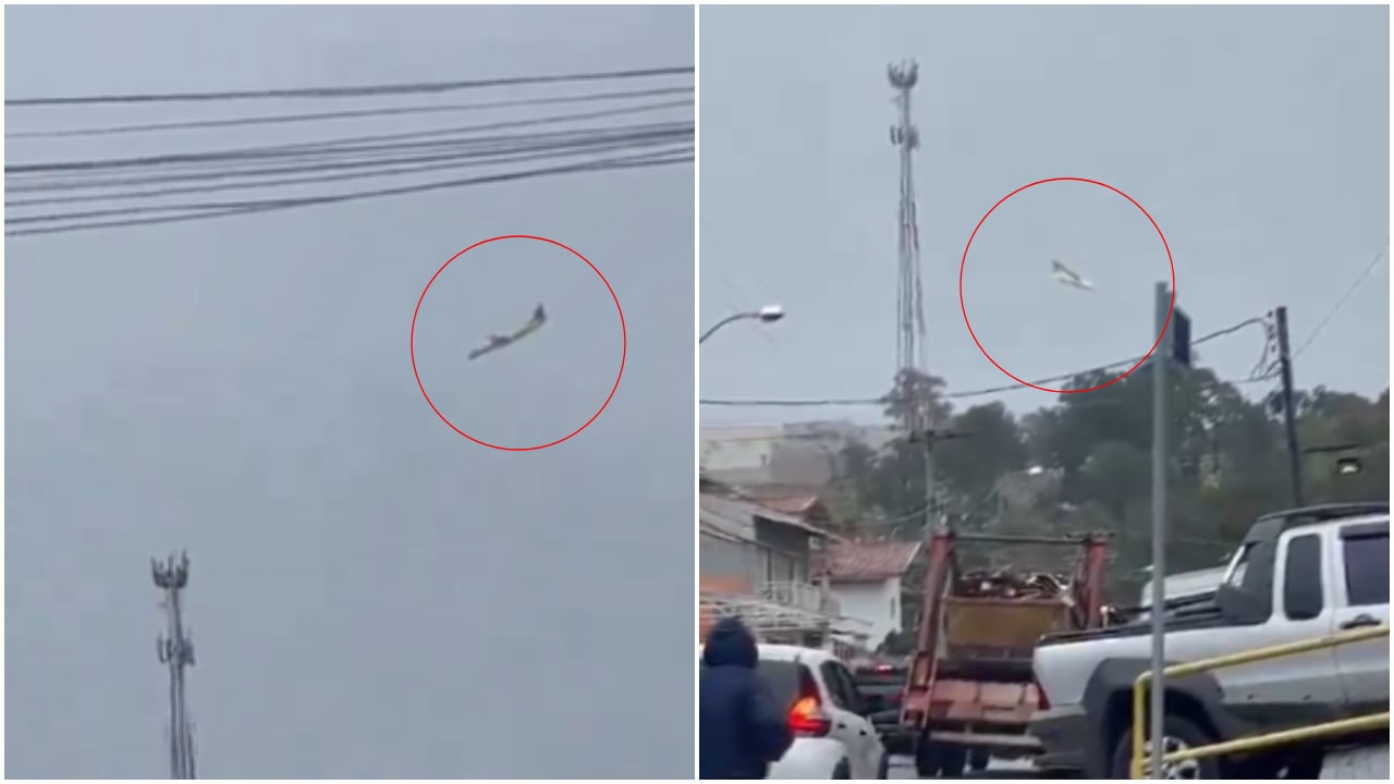 Avión se precipita al suelo en Brasil.