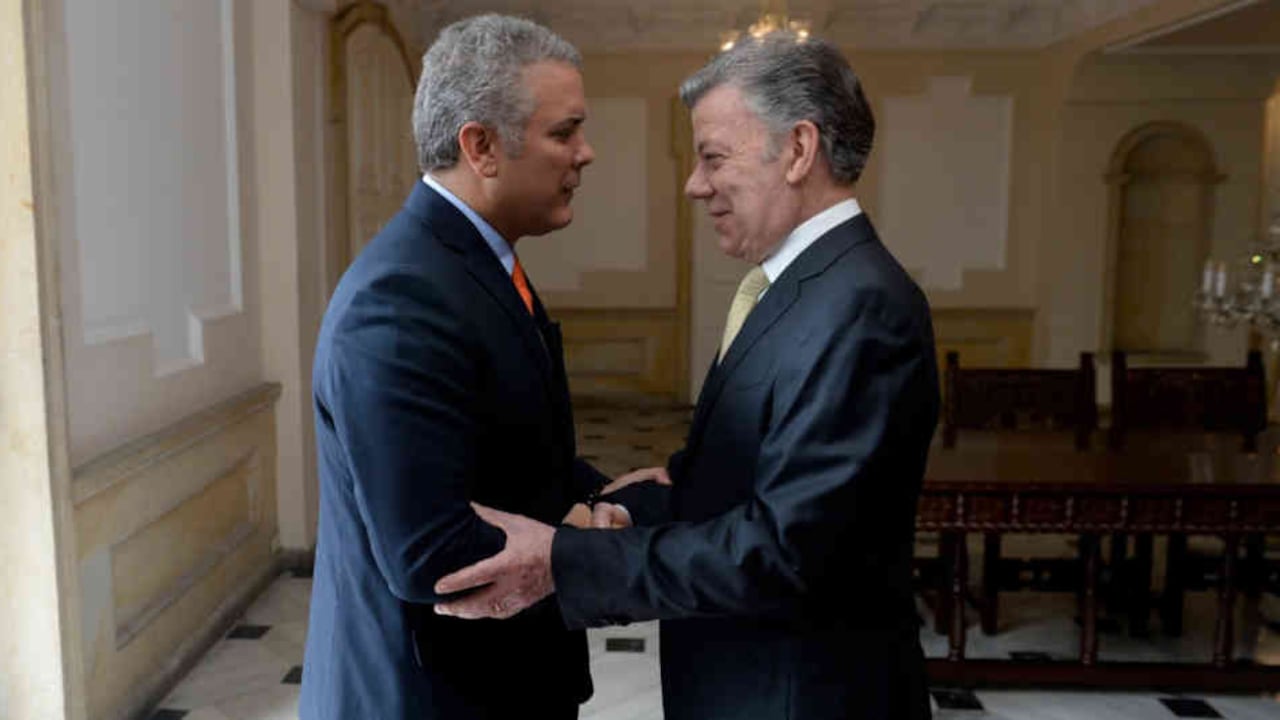 Iván Duque y Juan Manuel Santos