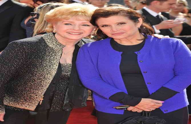 Carrie Fisher y Debbie Reynolds. Foto. AP