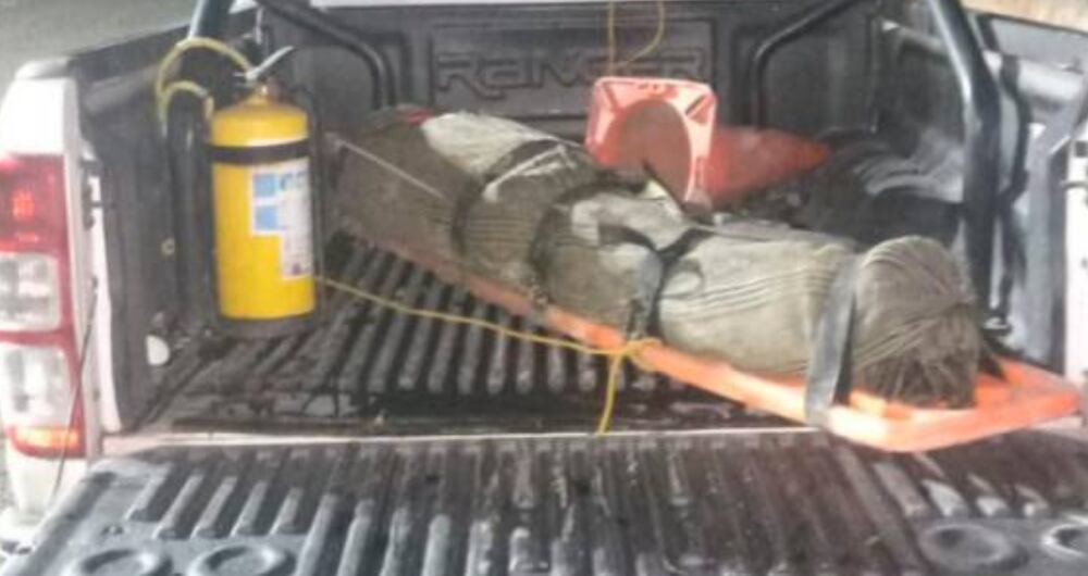 Cadáver de minero informal que murió en socavones de Buriticá, Antioquia.