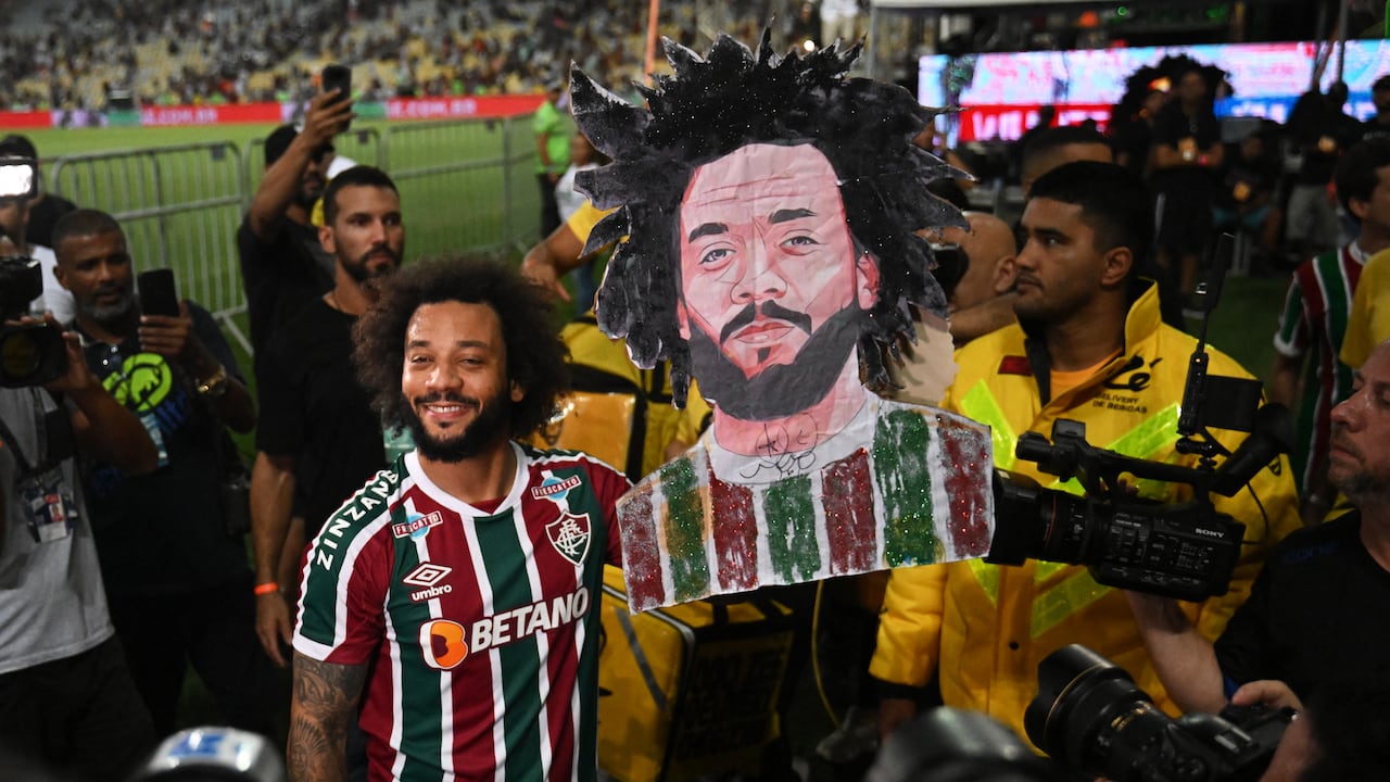 Fluminense presentó a Marcelo como su refuerzo estelar para 2023. Foto: AFP.