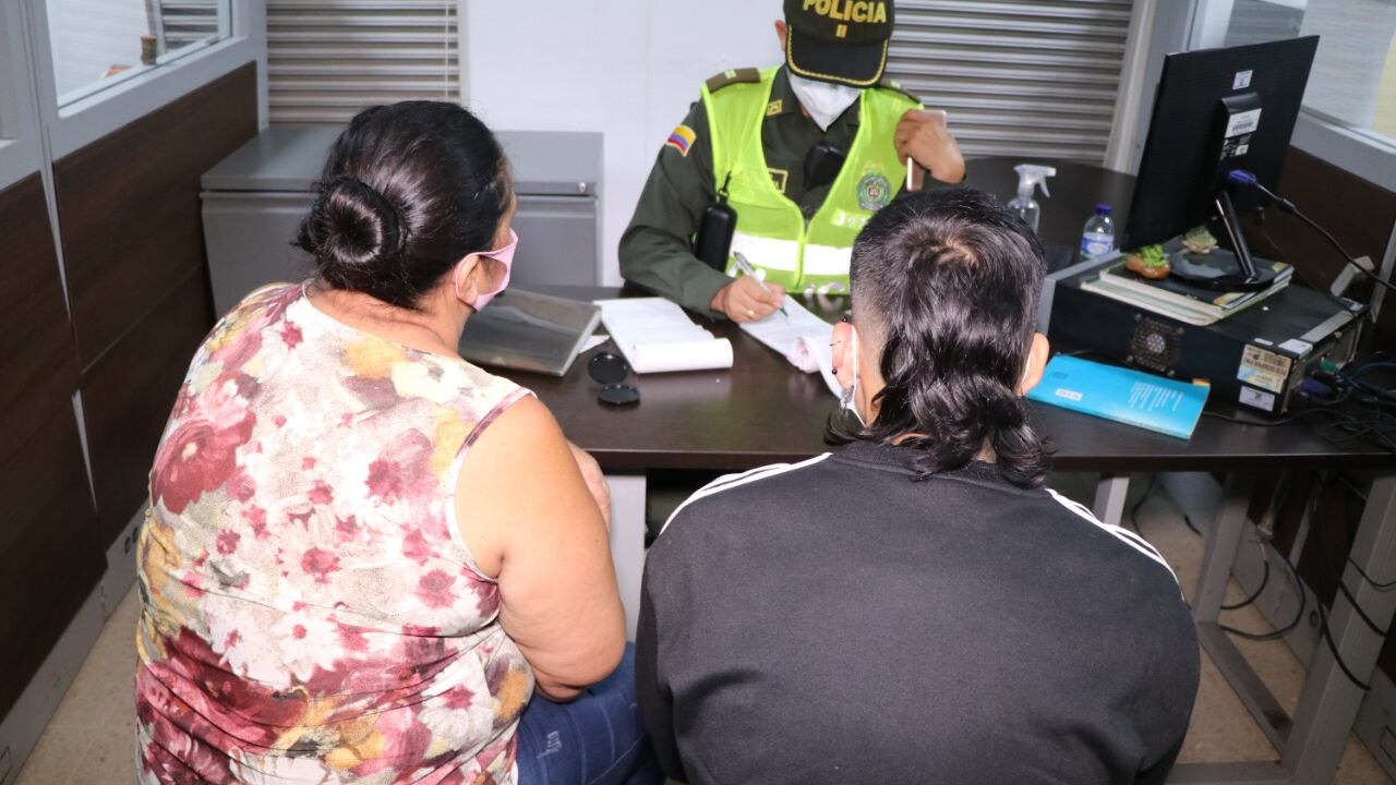 A los padres de familia de los menores se les hicieron comparendos. Foto: Cortesía