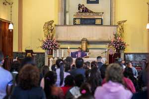 Cerro de Monserrate. Iglesia, Misa, celebración litúrgica.
Bogotá Marzo 21 de 2021.
Foto: Juan Carlos Sierra-revista Semana.