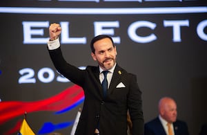 Abelardo De La Espriella, presidente electo de los colombianos, el 25 de junio de 2026, en Bogotá