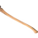 Used Ax isolated on white.