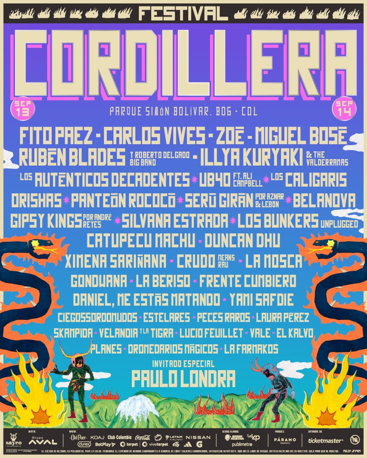 Festival Cordillera 2025, un cartel candela.