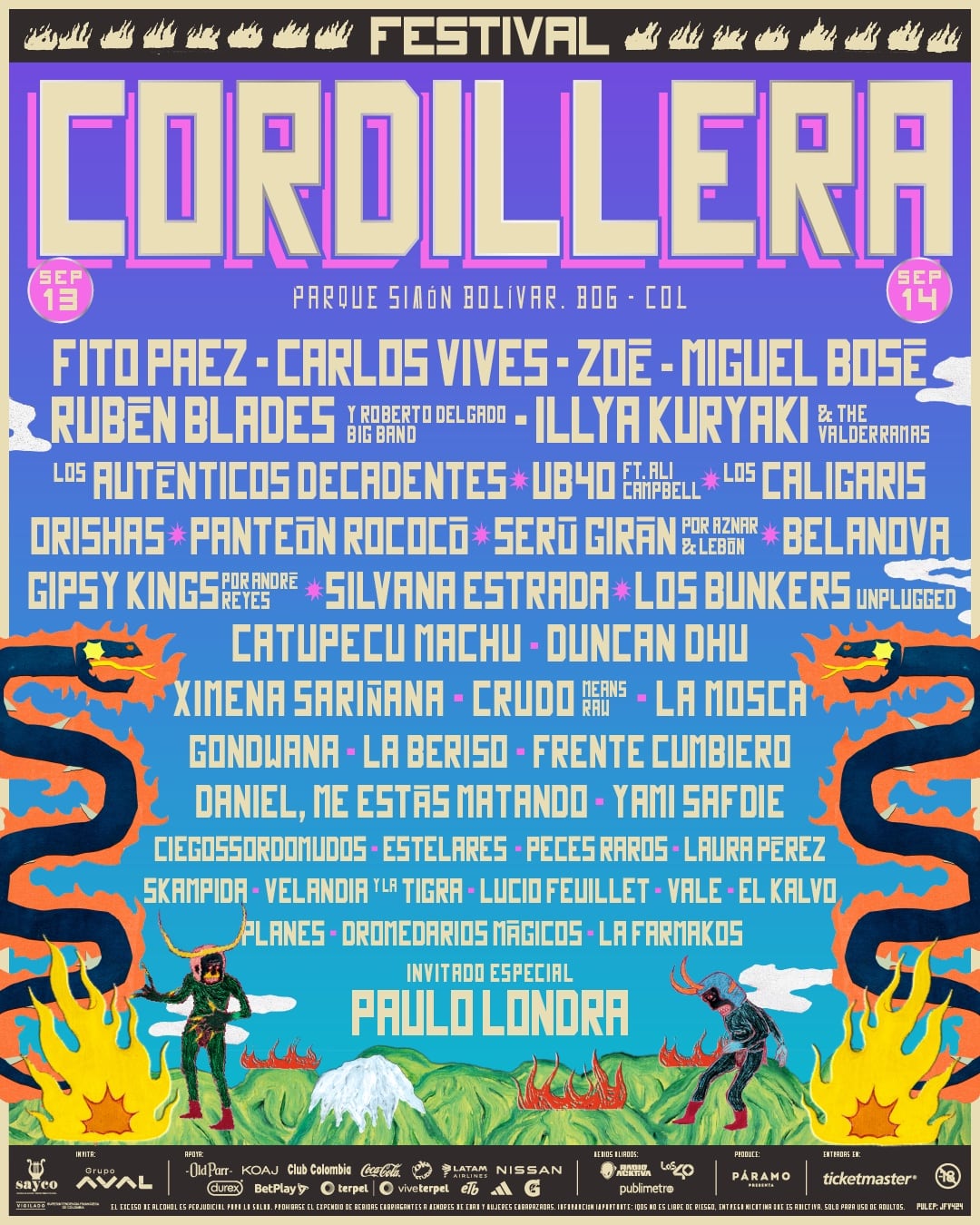 Festival Cordillera 2025, un cartel candela.