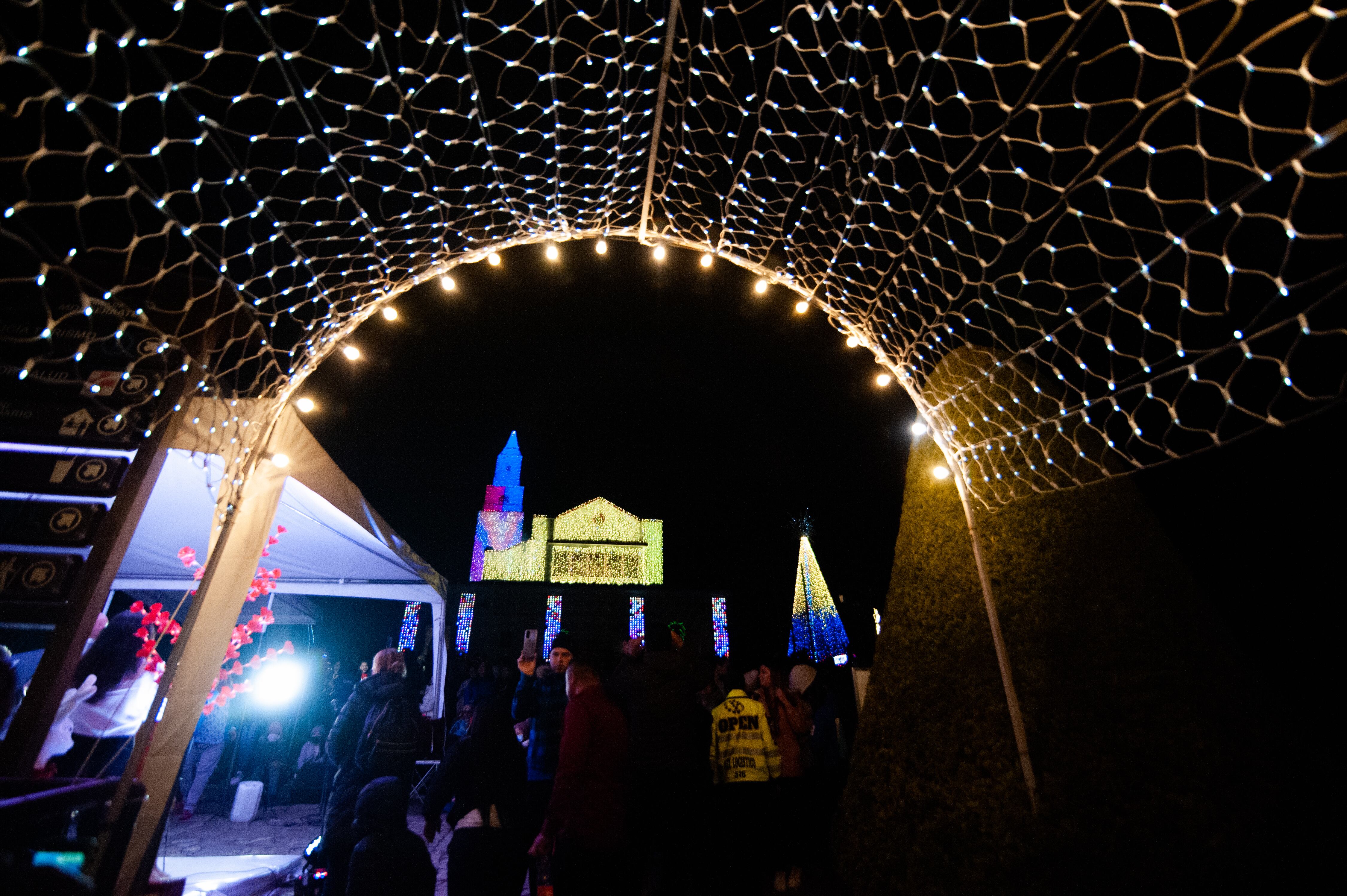 Luces de Monserrate en Navidad