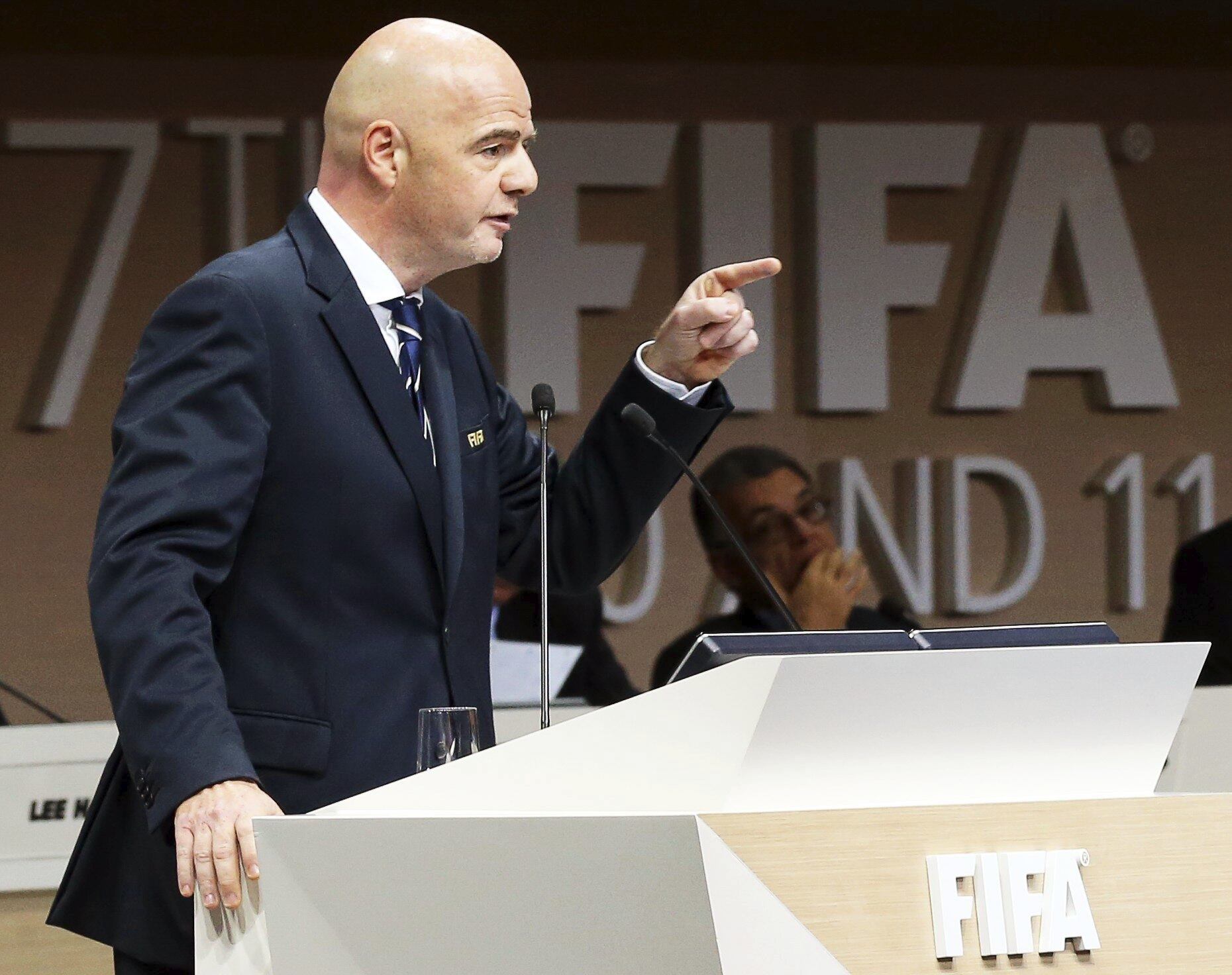 Presidente de la Fifa, el suizo Gianni Infantino.