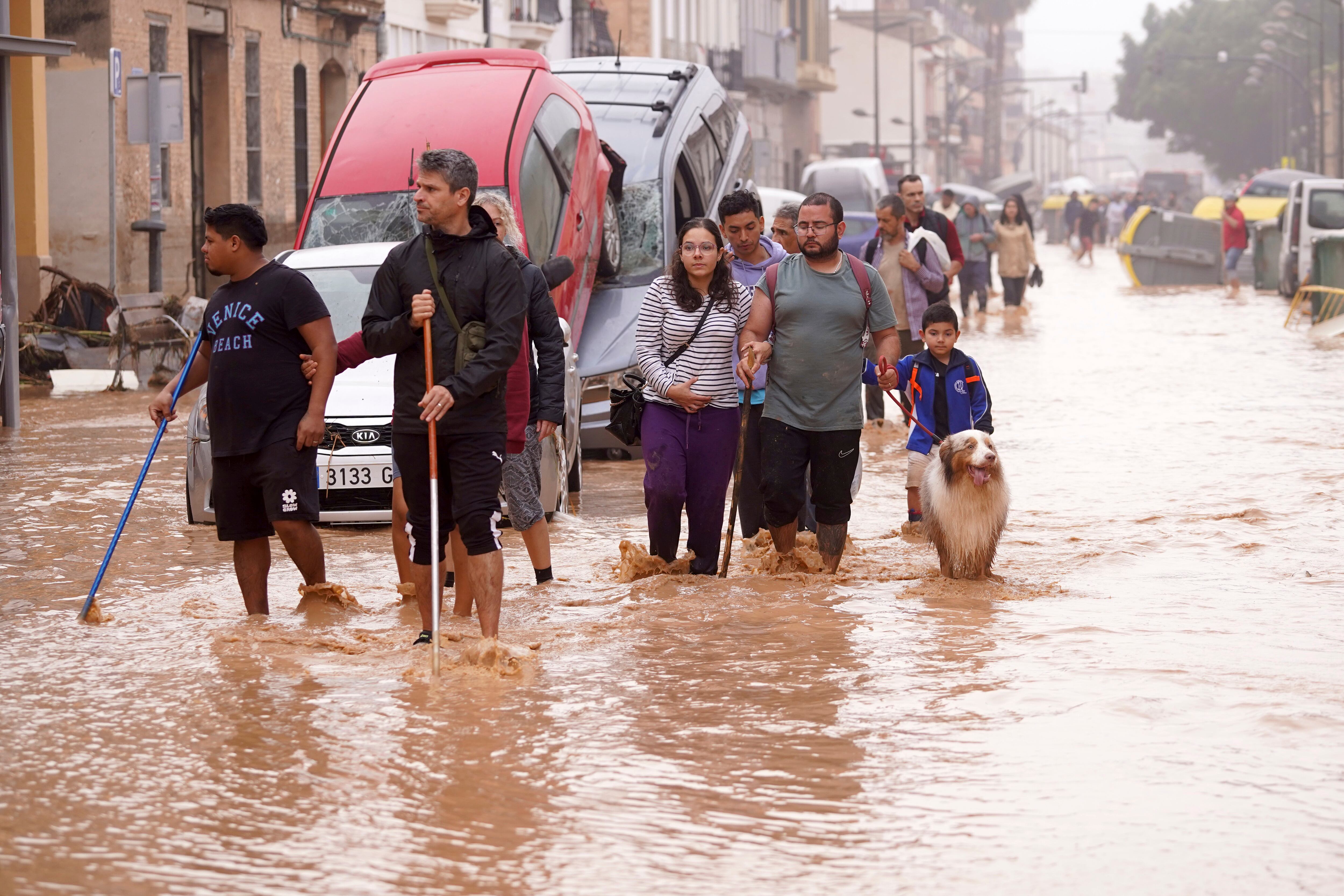 Inundaciones en Valencia, España.