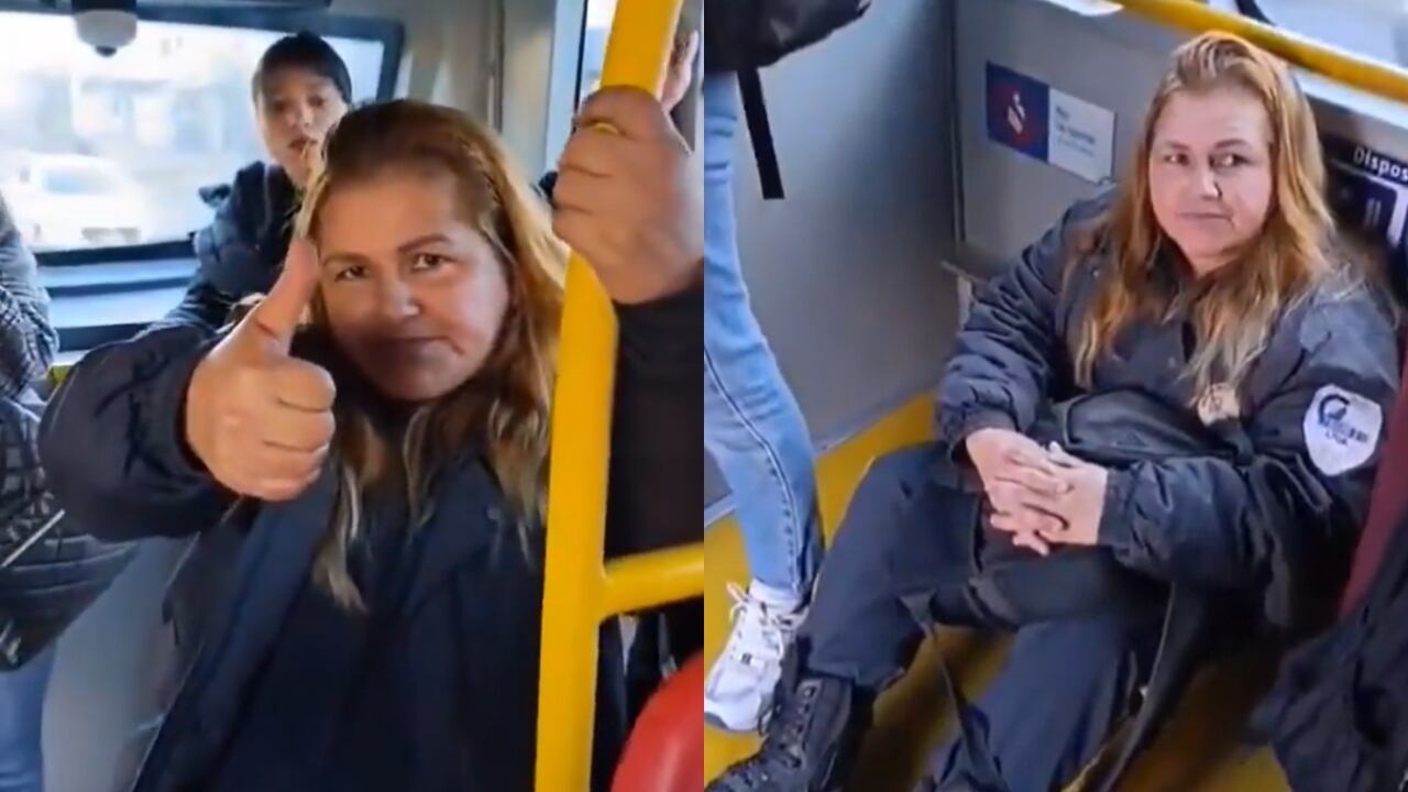 Esta es la mujer que protagonizó el tensionante momento al interior del bus.