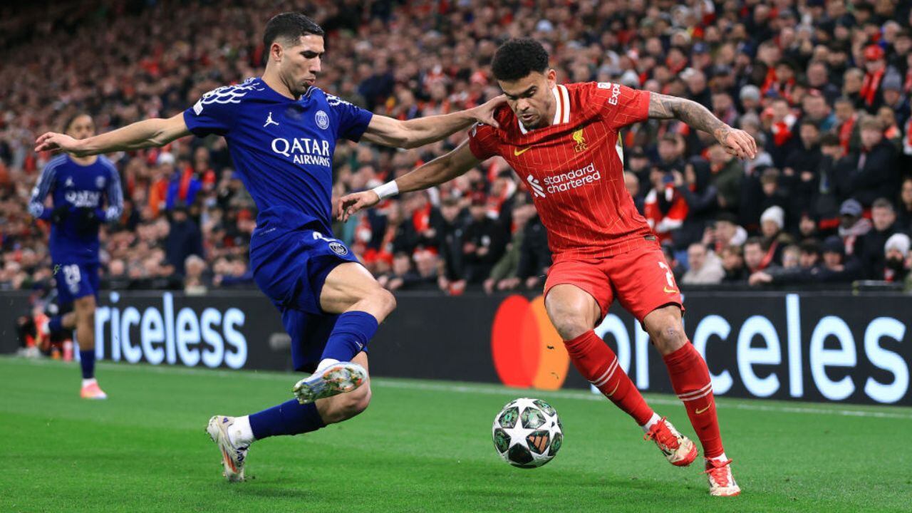 Luis Díaz ante PSG por UCL.