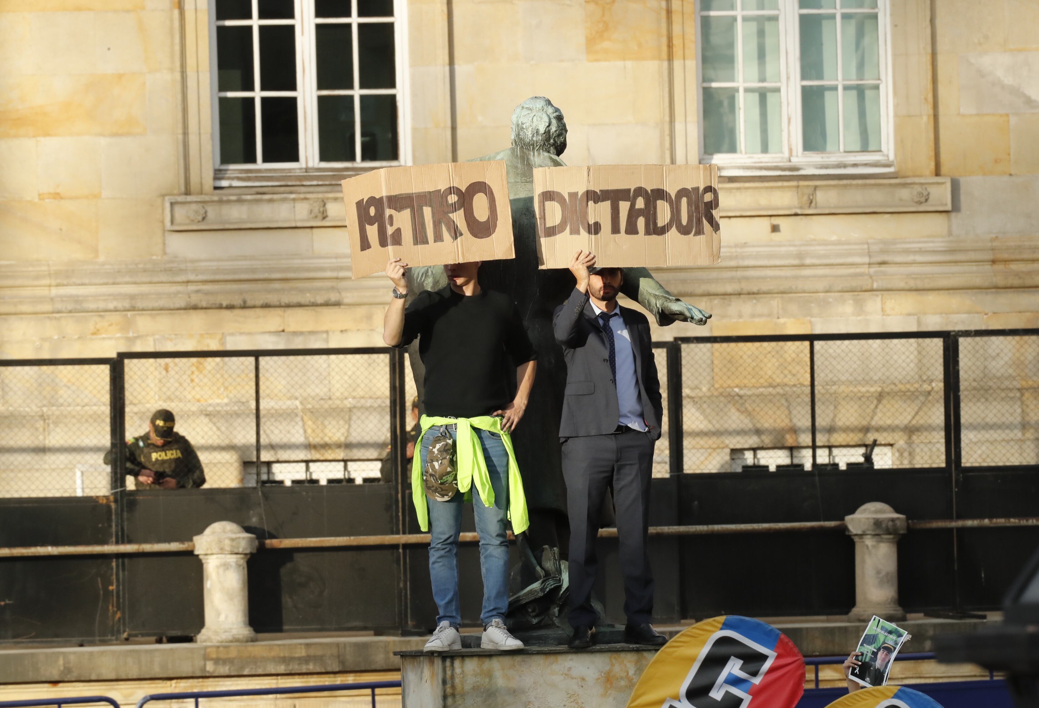 Presidente Gustavo Petro en el balcón de la Casa de Nariño, discurso.