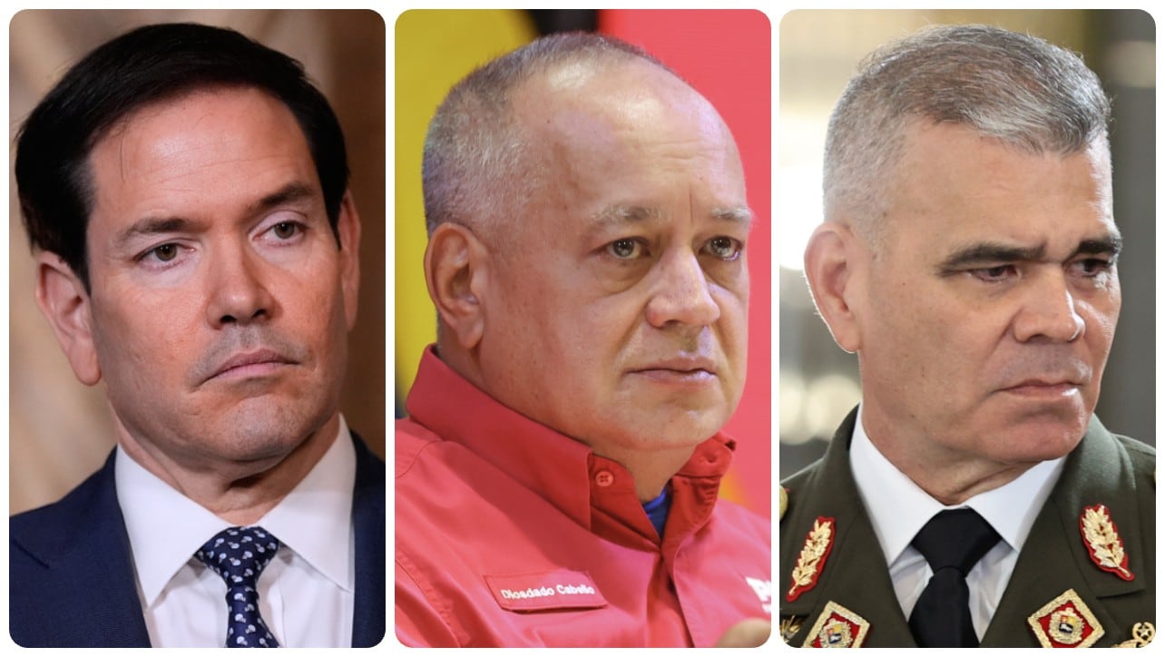 Marco Rubio, Diosdado Cabello y Vladimir Padrino