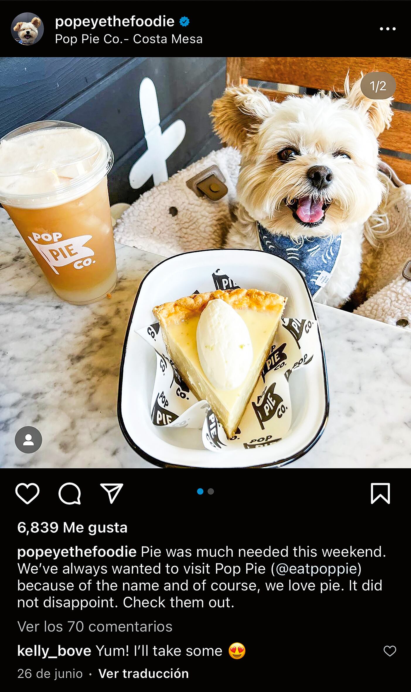 Popeye, la historia del perro foodie