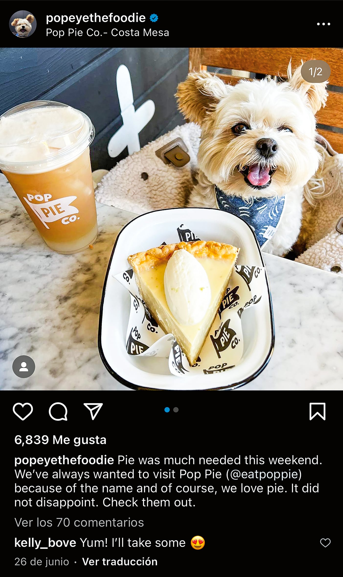 Popeye, la historia del perro foodie