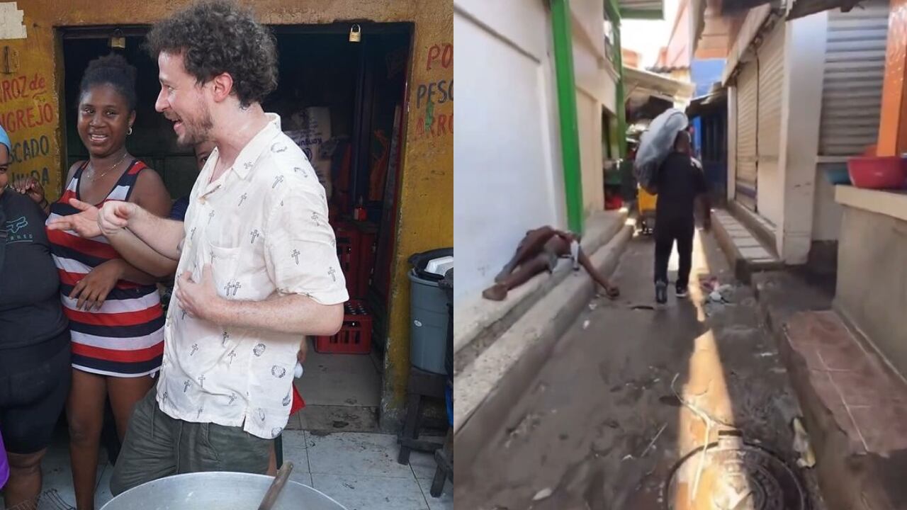 El youtuber dejó en evidencia la difícil situación de Cartagena.