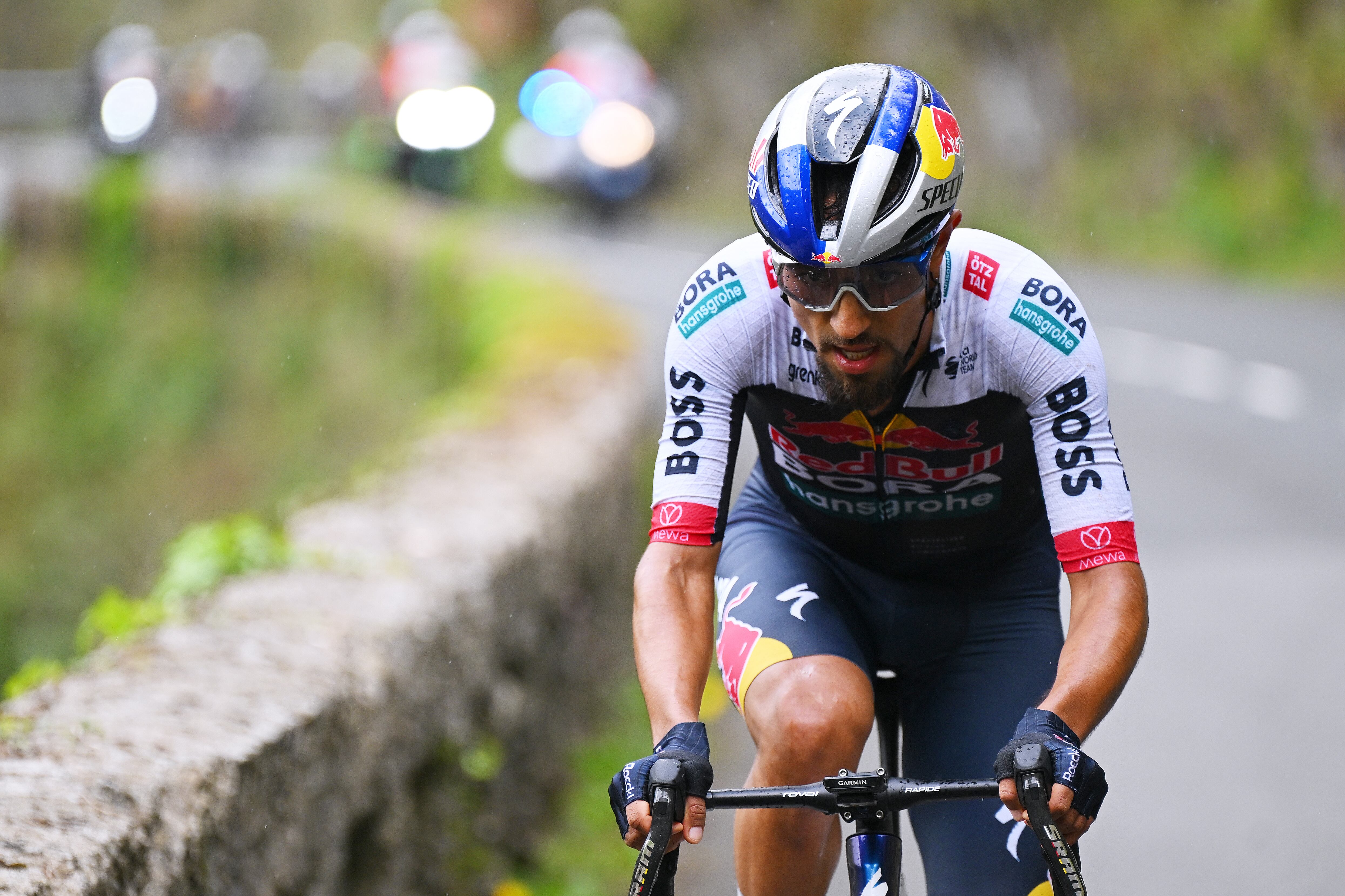 EIBAR, SPAIN - APRIL 12: Daniel Felipe Martinez of Colombia and Team Red Bull - BORA - hansgrohe competes in the chase group during the 64th Itzulia Basque Country 2025, Stage 6 a 153.4km stage from Eibar to Eibar / #UCIWT / on April 12, 2025 in Eibar, Spain. (Photo by Tim de Waele/Getty Images)