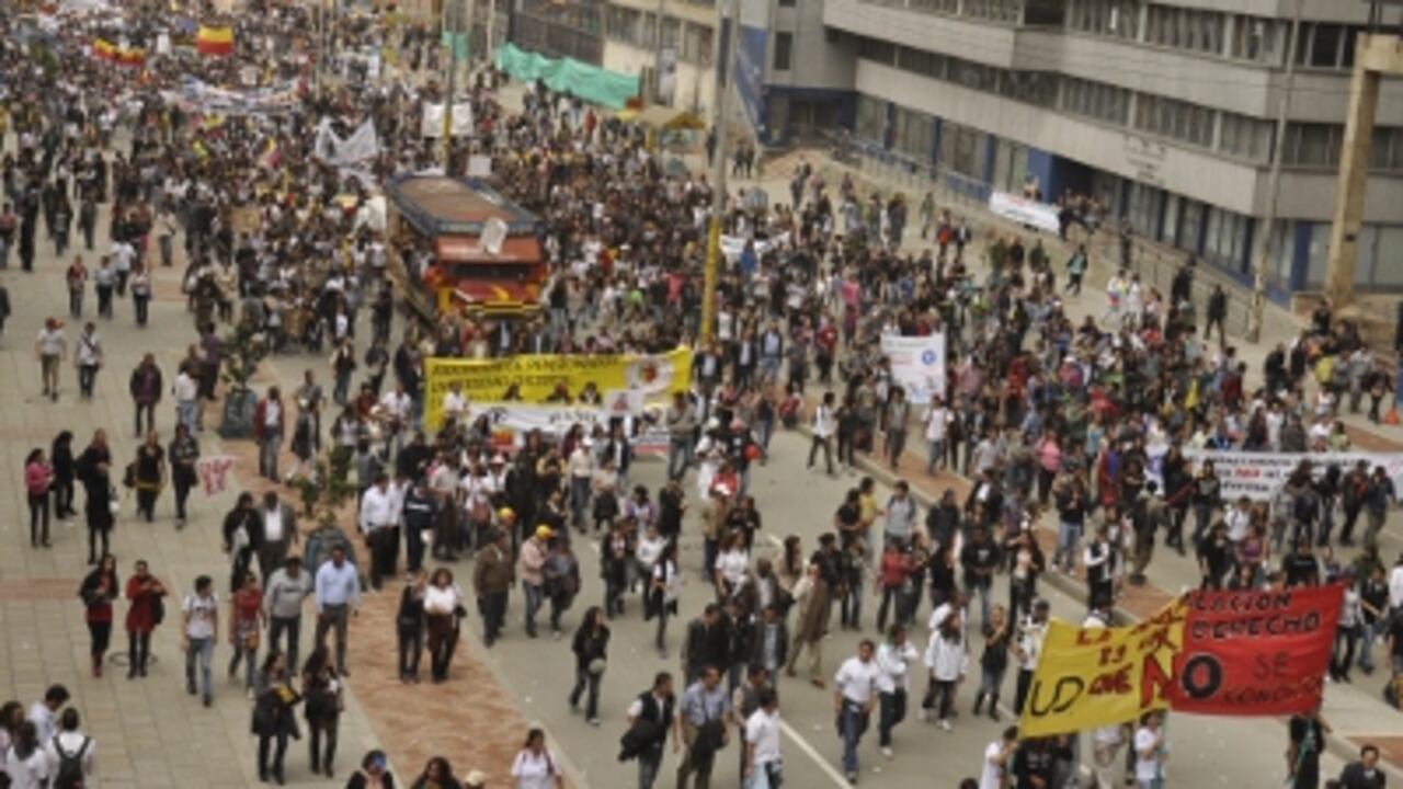 Movilización en la Toma de Bogotá del pasado 10 de noviembre.