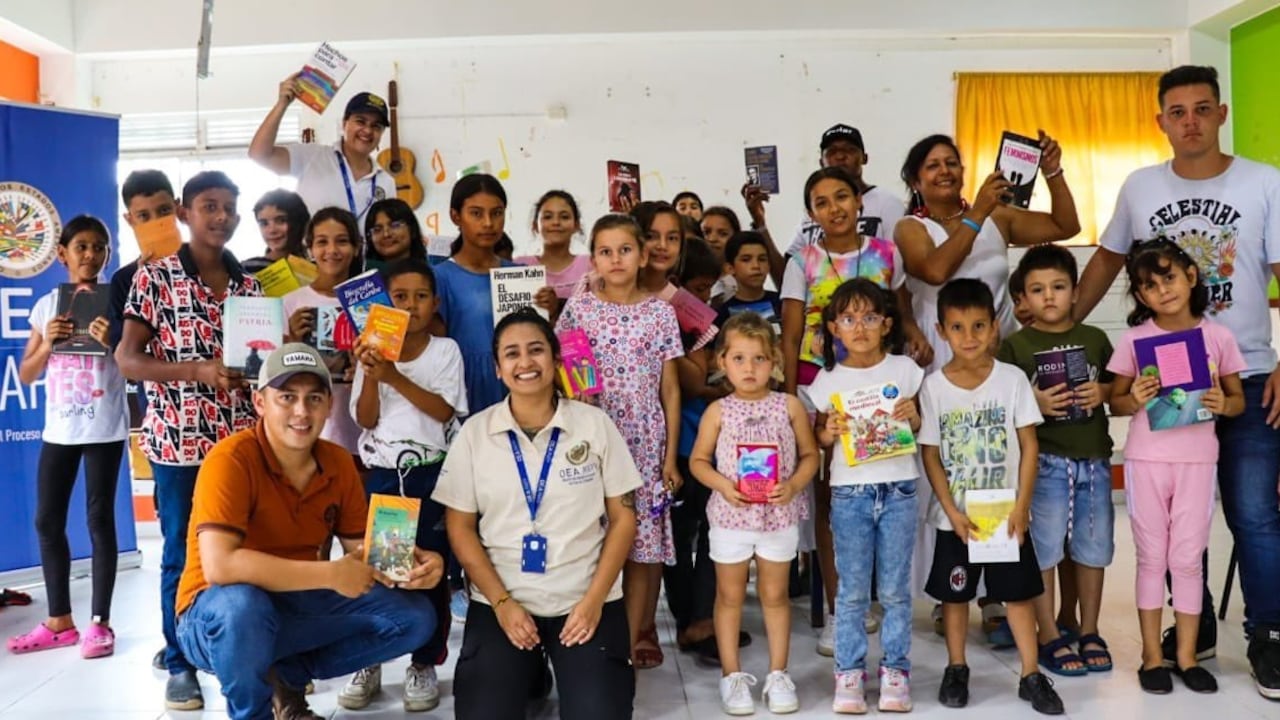 MAPP/OEA llegó hasta la Casa Lúdica en Fortul, Arauca, para entregar libros a los niños y niñas.