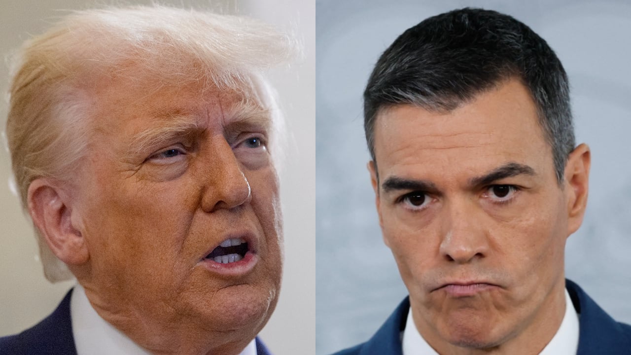 Donald Trump y Pedro Sánchez.