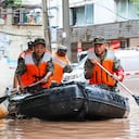 En China, han caído torrenciales lluvias que han causado inundaciones - July 5, 2023. (Photo by AFP) / China OUT