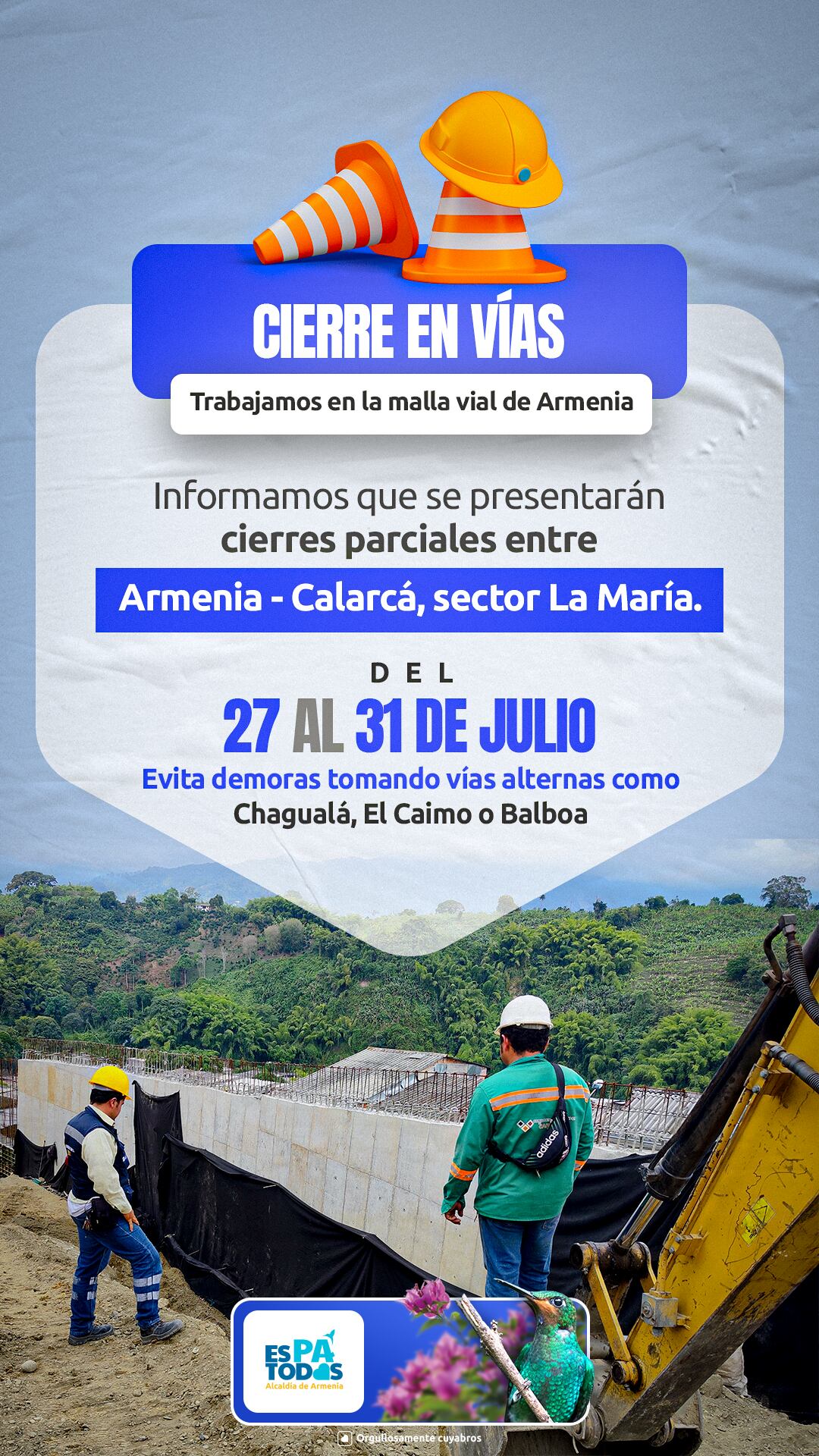 Les recomiendan a los conductores tomar rutas alternas