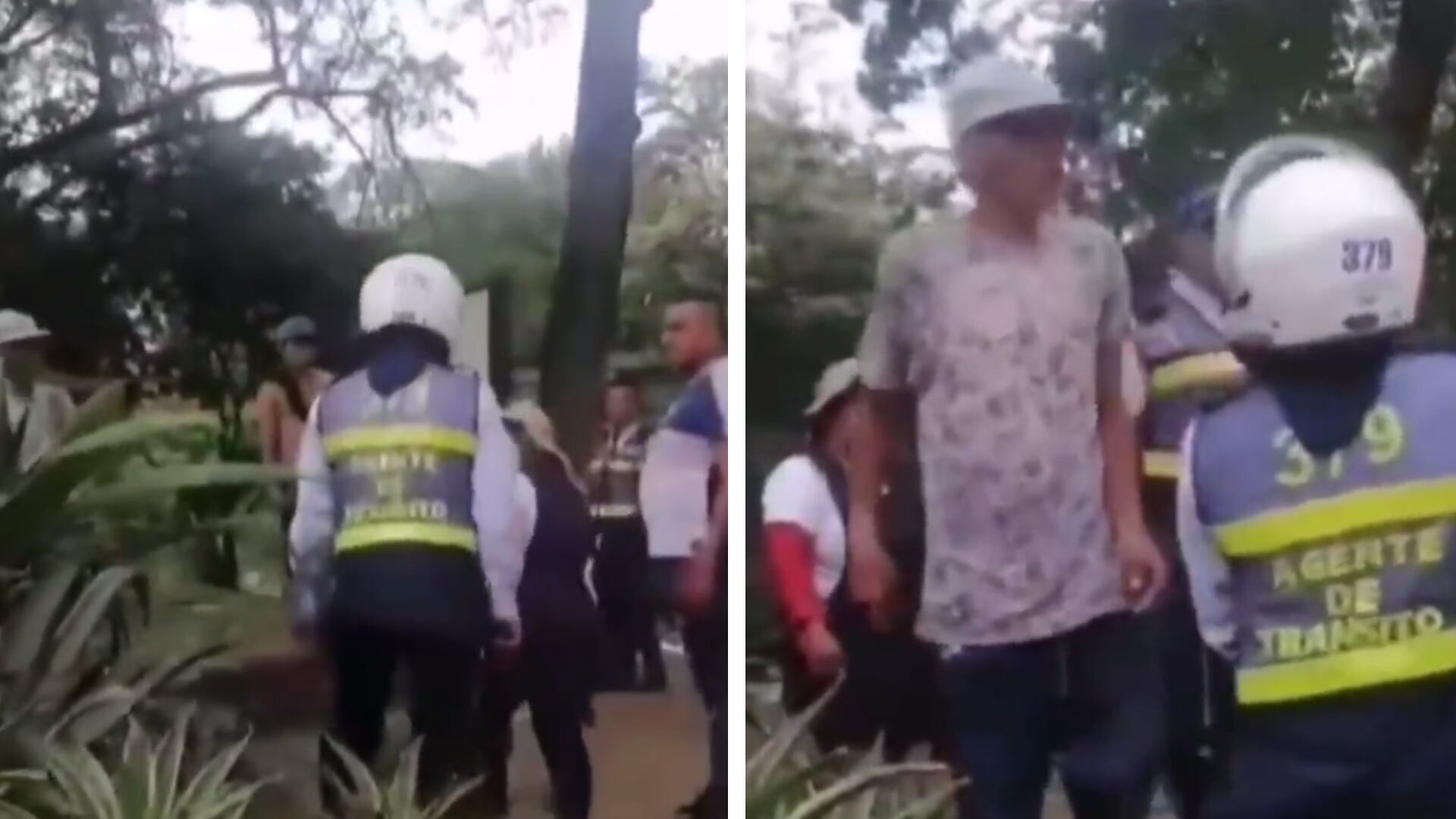 Imágenes del incidente.