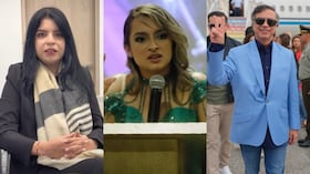 De izquierda derecha: Deicy Jiménez, Andrea Petro y Gustavo Petro.