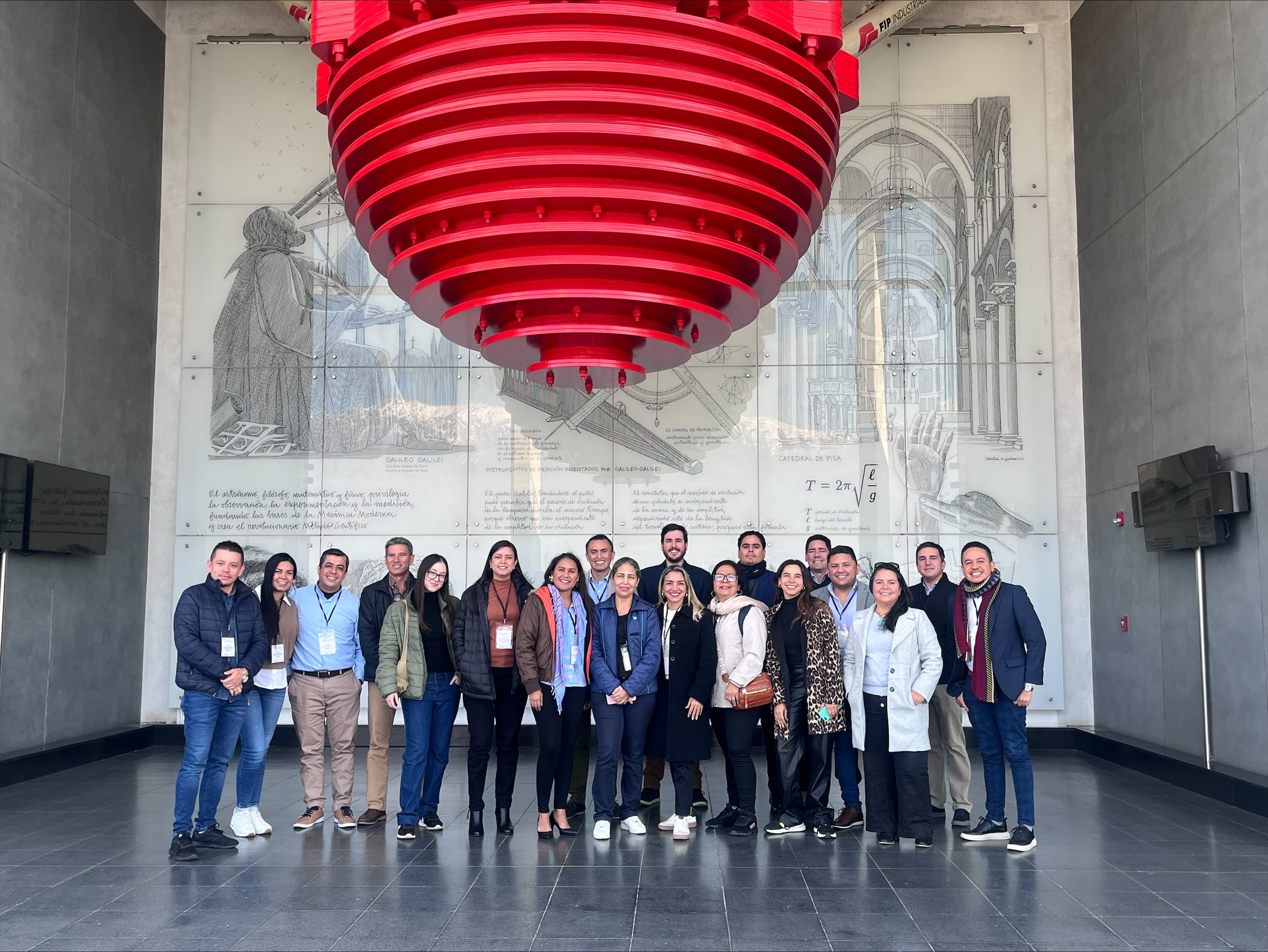 Movilidad internacional Colombia - Chile 2024 organizada por la Universidad de la Costa con enfoque en economía circular en construcción.